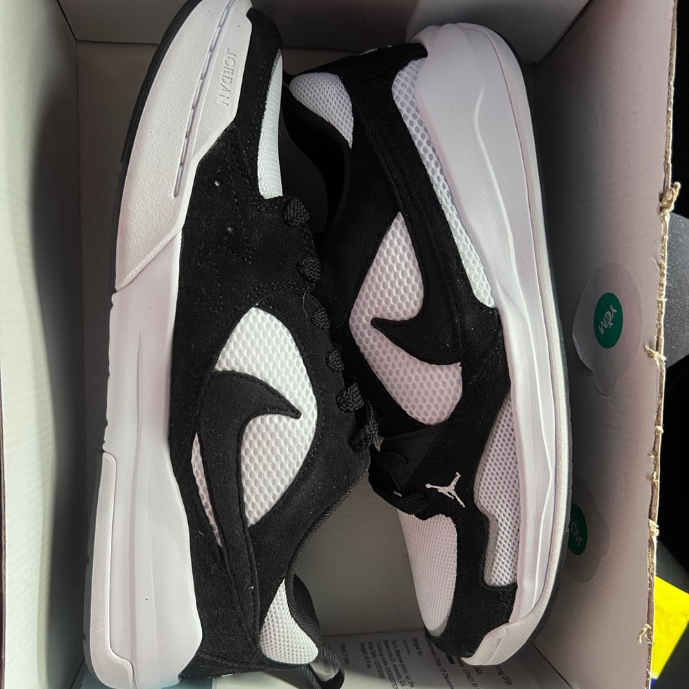Jordan Black and White Sneakers